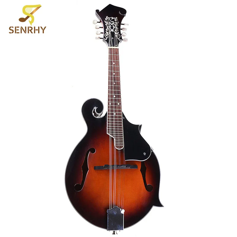 Senrhy 8 струна Sunburst мандолин Paulowni музыкальный инструмент с жестким мандолином