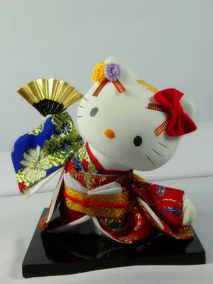 

Beautiful valentine's day gifts for Art dolls Geisha Creative Japanese style Ornament A Fortune Cat statue home decoration