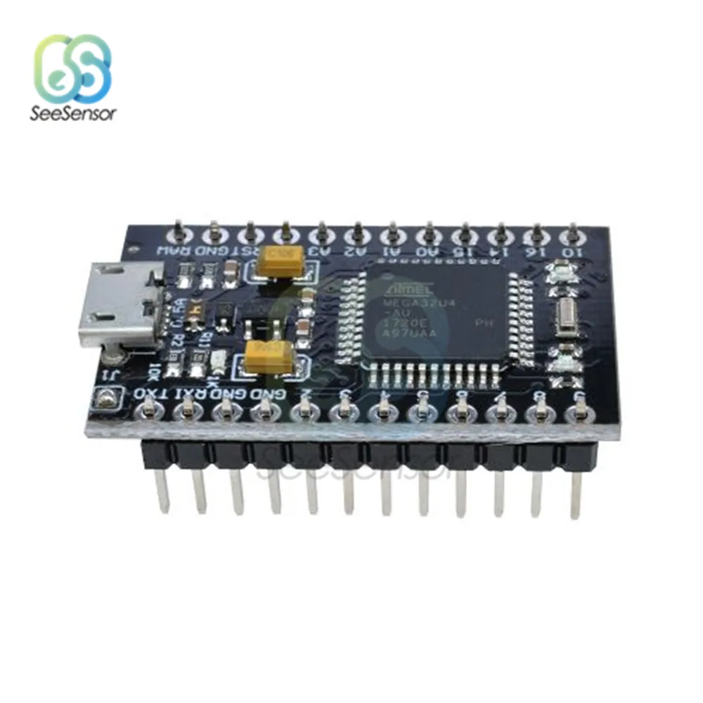 Pro Micro ATMEGA32U4 5 в 3 В плата контроллера модуля материнская 8 МГц 16 с Загрузчиком Mini USB