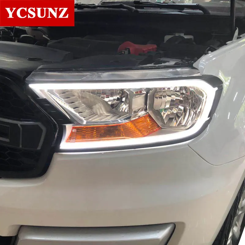 DRL светодиодный задний фонарь для Ford Ranger T6 T7 2012 2019|ford ranger headlight|headlight cover2016 ford |