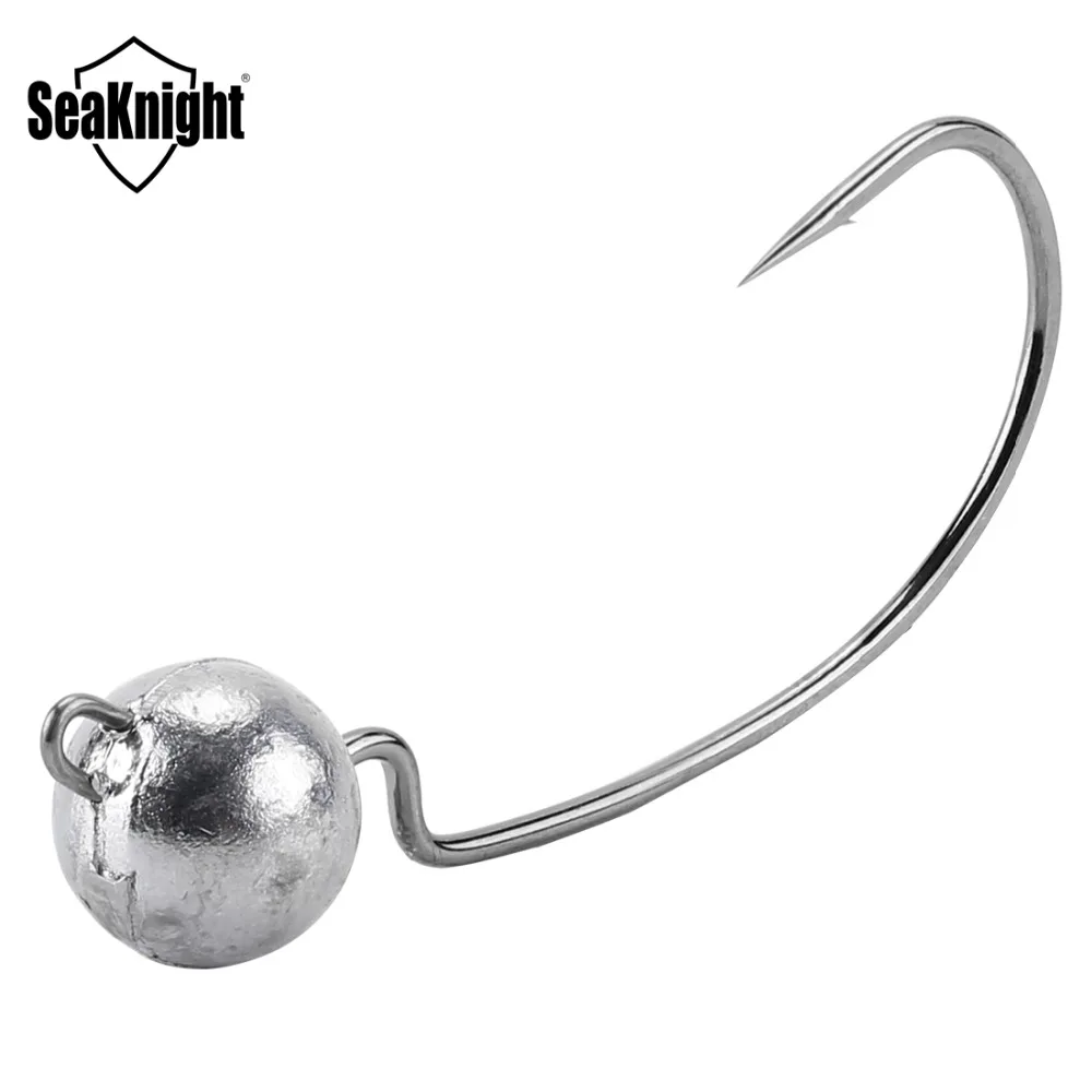 SeaKnight SK03 крючок из вольфрамовой стали 5 шт. рыболовные крючки свинцовая головка 3,5 г 5 г 7 г джиг рыболовные аксессуары для Мягкая приманка в виде червя