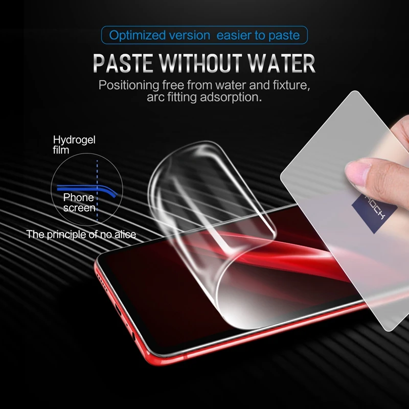 ROCK Slim Hydrogel Screen Protector for OPPO R15 Full Coverage Transparent Protective Film 0.18mm Glass | Мобильные телефоны и