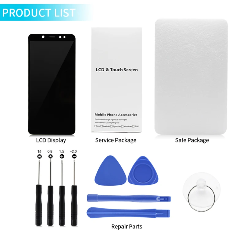 Дигитайзер сенсорного экрана в сборе с рамкой для Xiaomi Redmi Note 5, 5 Pro (art.: 7a989afd1) - 7a989afd1