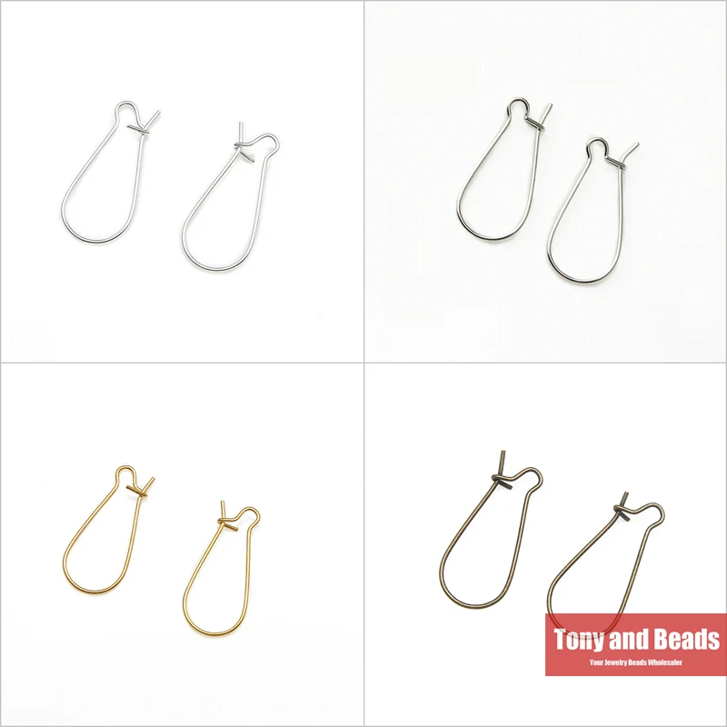 (80 шт. = 1 лот!) Почек крючки для сережек Earwire 15X39mm цвета: золотистый серебристый