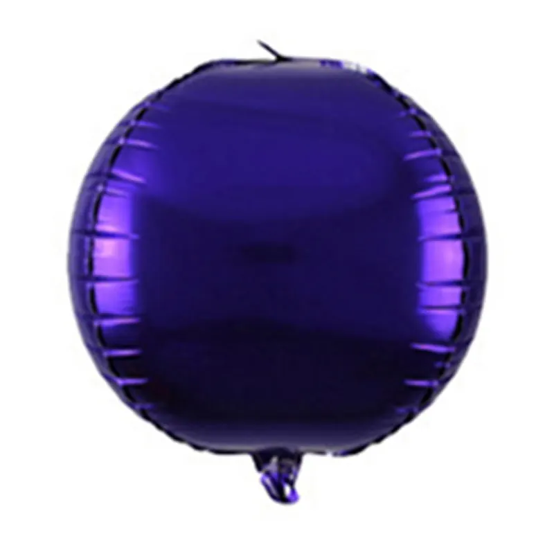 purple 20 шт 4D круглые металлические объемные золотые серебряные фольги Воздушные шары Свадьба День Рождения Декор гелиевый надувной Globos поставки - Цвет: purple
