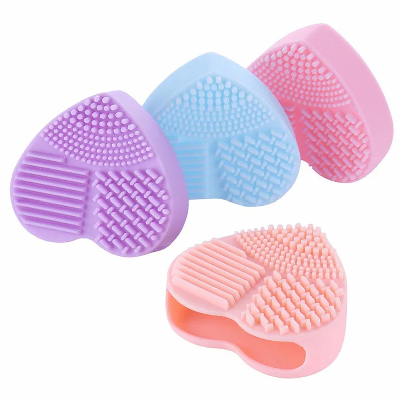 1PC Silicon Brush Egg Cleaning Washing Tool Cosmetic Cleaner Cosmetics Brushes Scrubber Board Remove Dirt Residues | Красота и