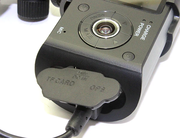 Автомобильный видеорегистратор с двумя камерами черный GPS и 3D G-сенсором 2 7