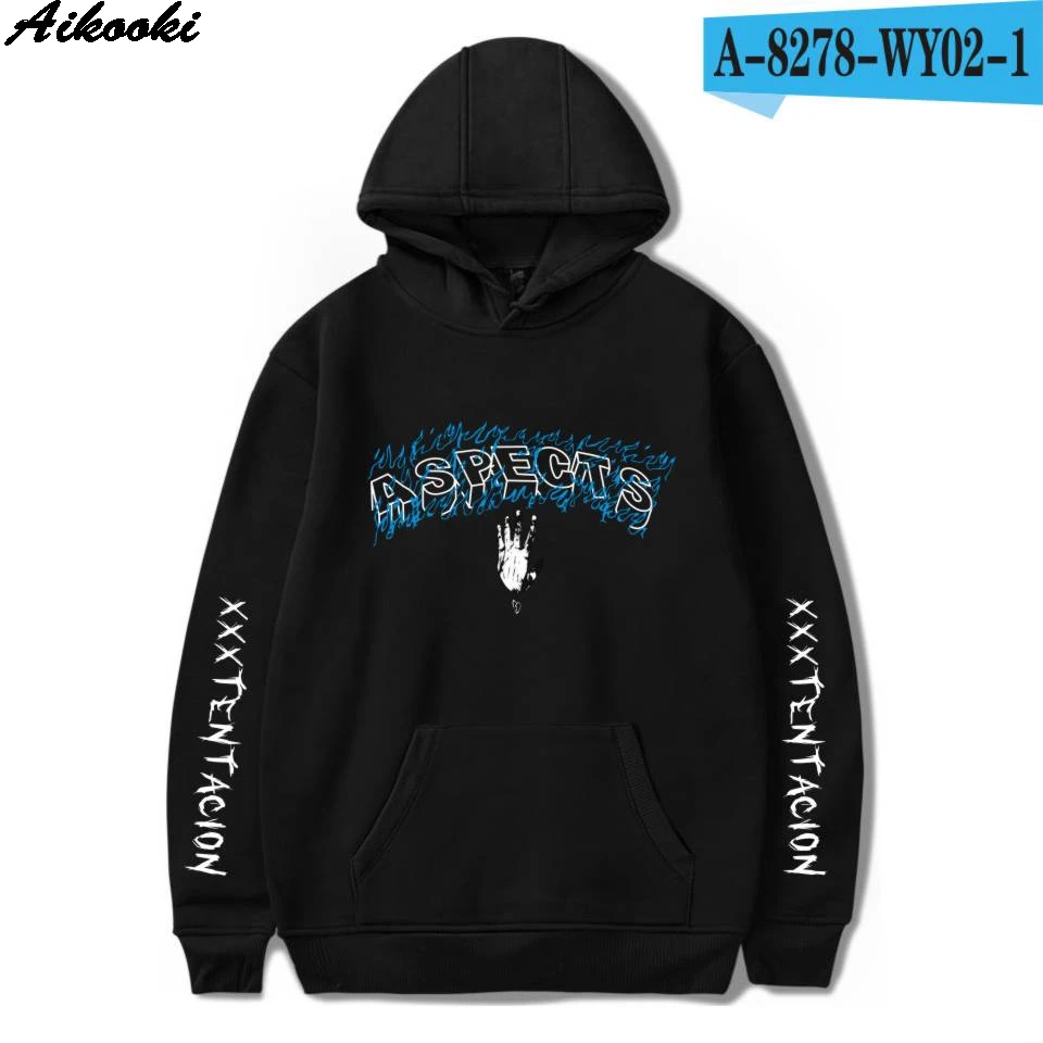Белый Aikooki, модные мужские/женские толстовки с капюшоном, 3D, xxxtentacion, мужские новые толстовки с 3D принтом, xxxtentacion, зимние толстовки, одежда - Цвет: Белый