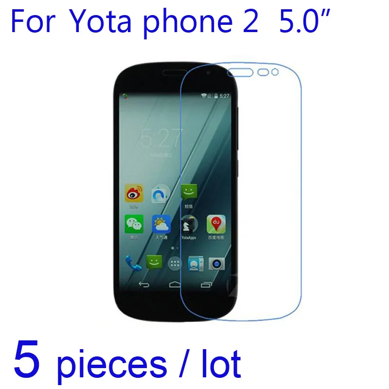 5 шт./лот мягкие Защитные пленки для Yota Phone 2 прозрачная/матовая/нано