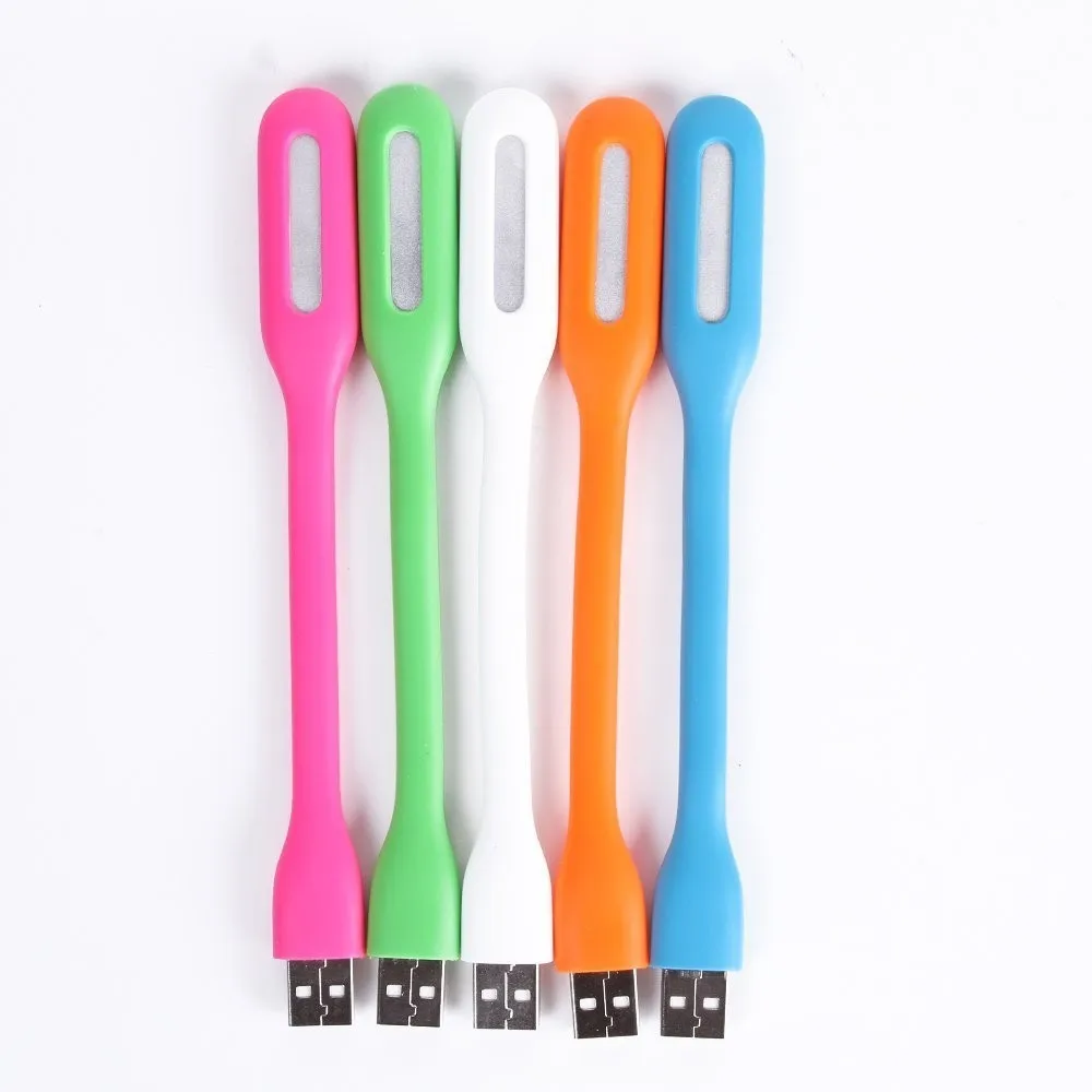 Регулируемая Гибкая светодиодная мини лампа USB для ночного чтения портативного