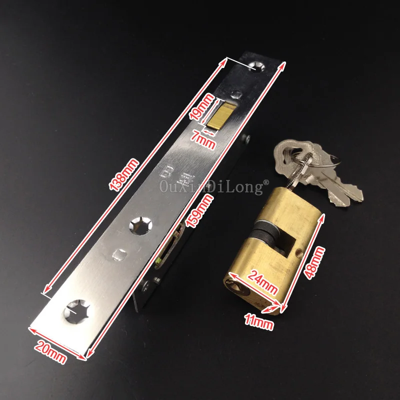 1 шт. железные ворота/раздвижные двери крюк замок медный для пластиковых стальных