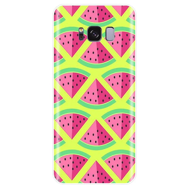 Pretty Fruit Watermelon Cover Soft Silicone TPU Phone Case For Samsung Galaxy NOTE 8 9 S6EDGE S6 S7 S8 S9 S10 PLUS S10E | Мобильные