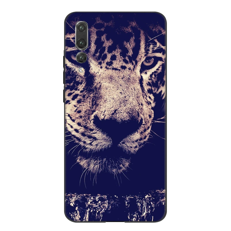 Модный силиконовый чехол из ТПУ с изображением тигра и леопарда Пантеры для huawei P8