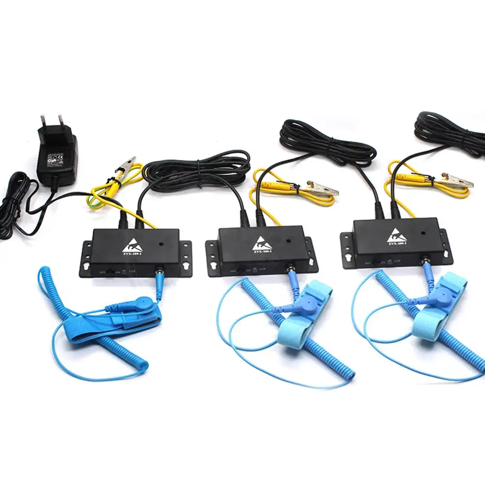 Автоматическая сигнализация антистатический наручный ремешок ESD тестер на