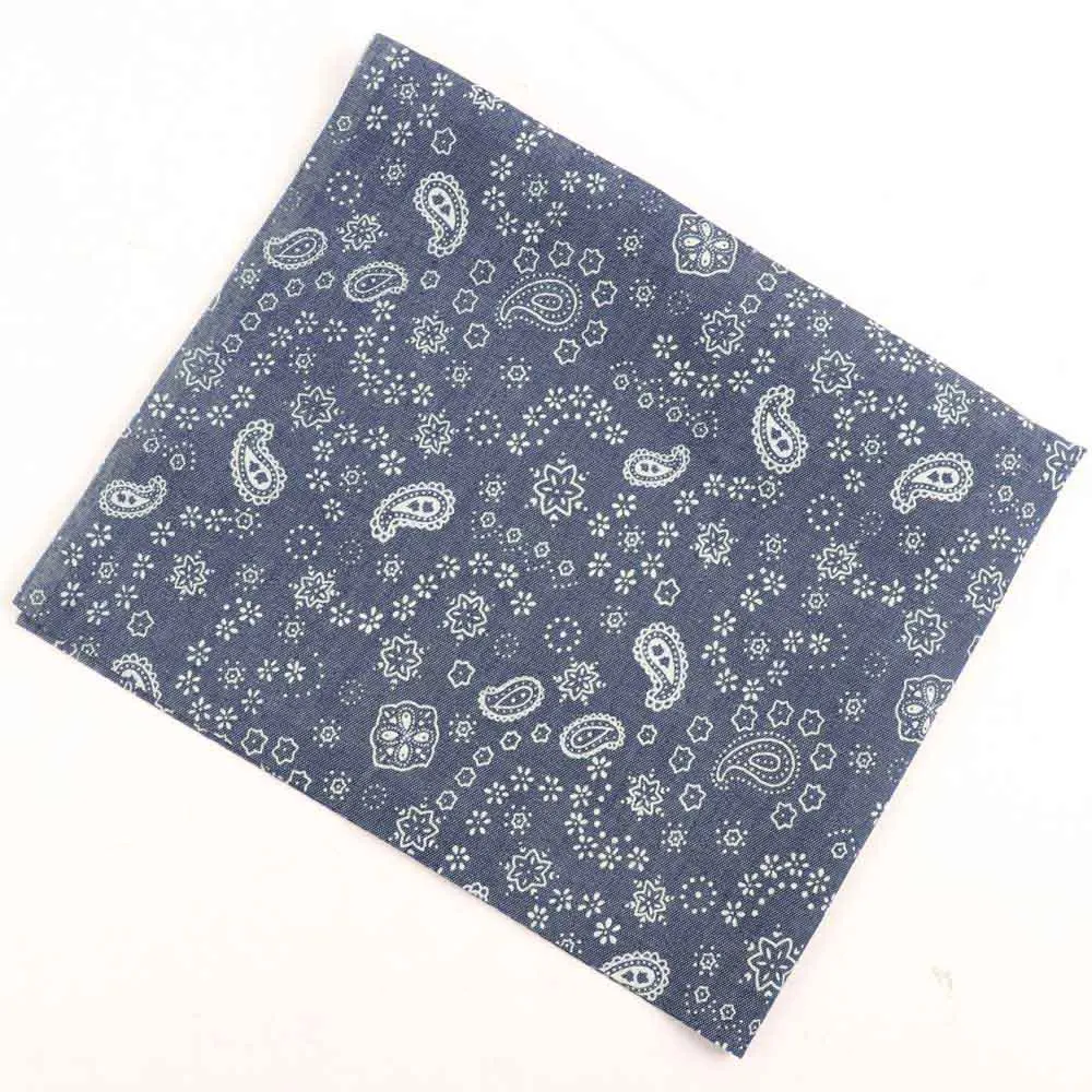 deep blue amorba IBOWS 40*50 см мягкая джинсовая ткань стирка хлопок ковбойская Ткань DIY Детская одежда швейное одеяло ткань ручной работы сумки Deraction материал - Цвет: deep blue amorba