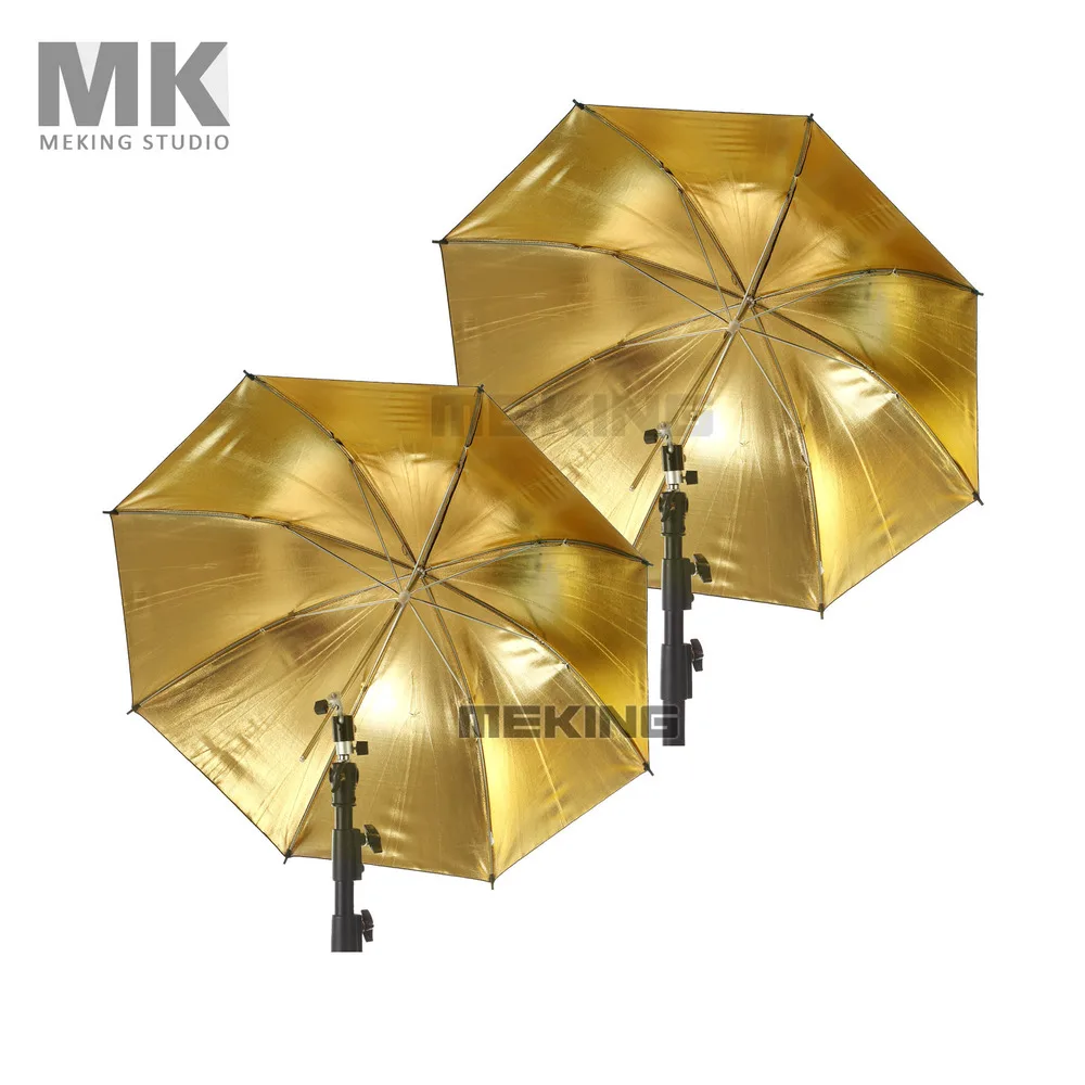 Meking 2 шт. Selens 84 см/33 &quot золотистые черные строительные зонтики софтбокс в 1