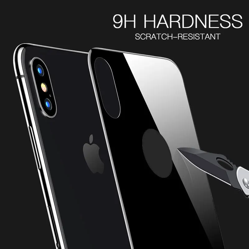 Защитное стекло 9H для iPhone XS XR закаленное 8 7 Plus xsmax | Мобильные телефоны и