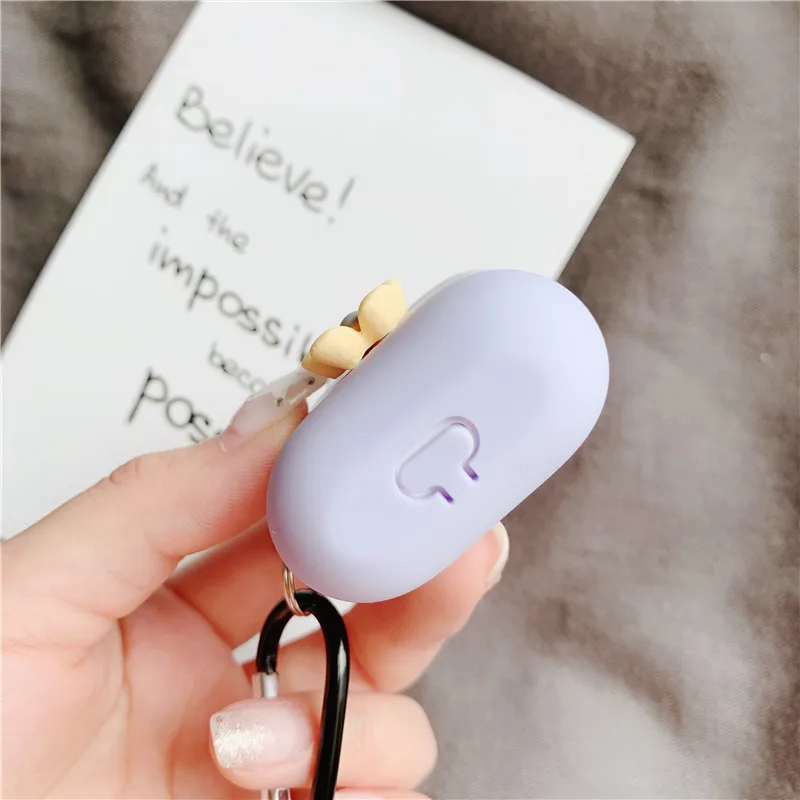 Свежий Конфета Цветной Цветок Силиконовые серьги Bluetooth беспроводные наушники чехол для Apple AirPods чехол Зарядное устройство Коробка Чехол для гарнитуры