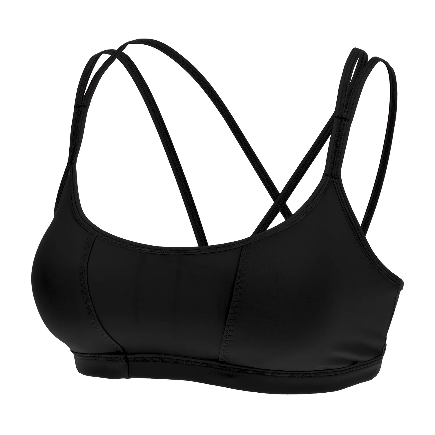 Women Padded Cool-look Criss Cross Strappy Yoga Sports Bra Solid Summer Female Bras Fitness Push Up Workout Underwear 2022
