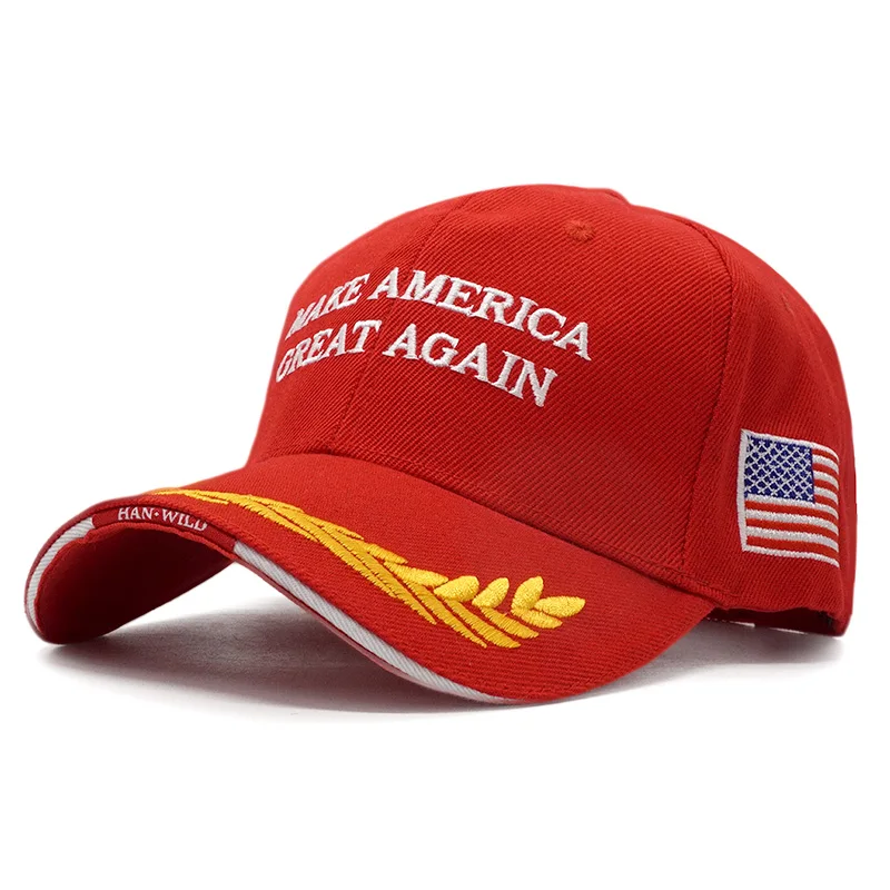 Высокое качество Make America Great Again шапка Дональда Трампа мужская вышивка флаг США