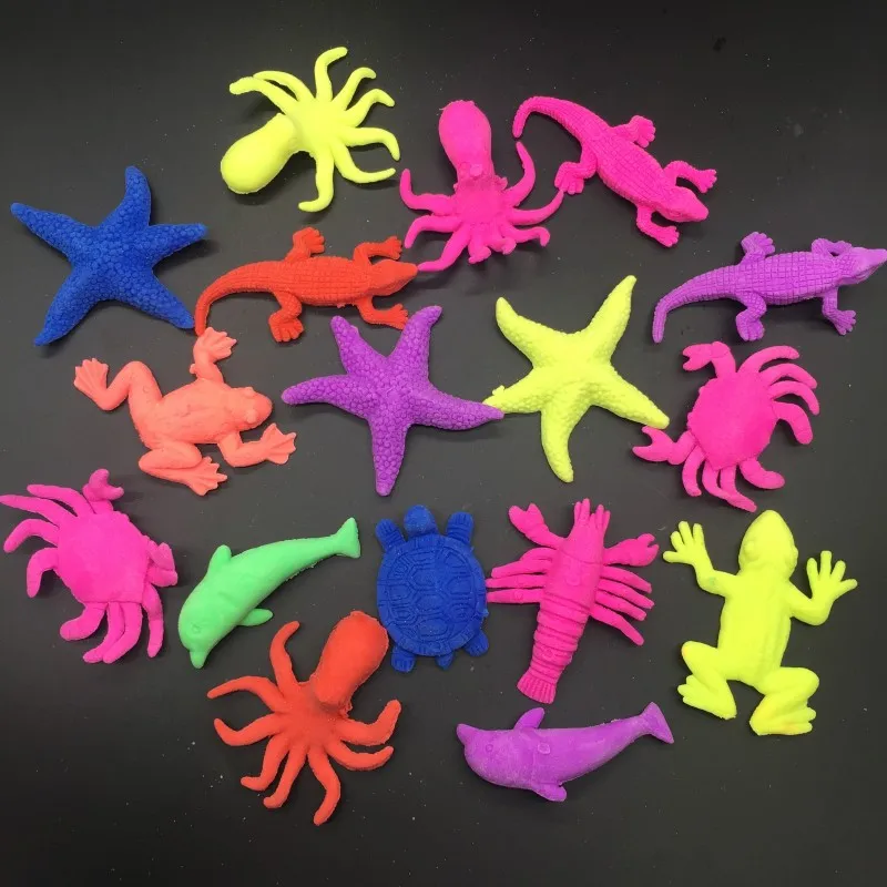 L Sea animal 50 г/лот, животные в морском океане, Смешанная форма, Эва, развивающая игрушка, надувная в воде, детская игрушка, игрушка для аквариума, украшение для дома, SJ-EVA - Цвет: L Sea animal
