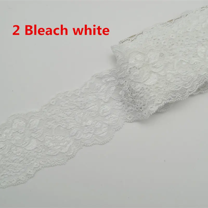 Эластичная кружевная бейка ширина 2 3 дюйма 10 ярдов | Дом и сад