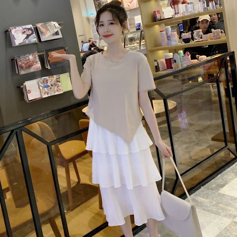 2019 Новое поступление летнее платье для беременных женское Повседневное большого