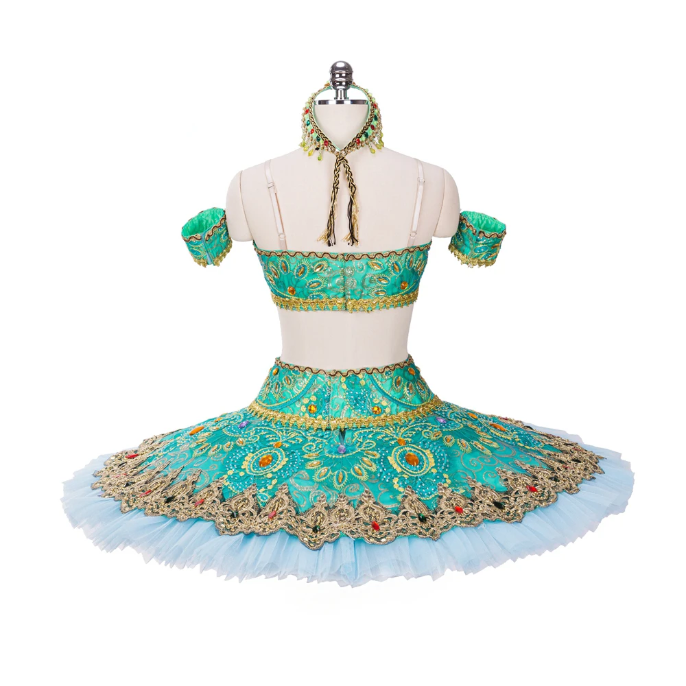 Obalisque пачка Балетная пачка костюмы для танцев и балета Le corsaire odalisque первый вариант Gamzatti в балете La Bayadere зеленый