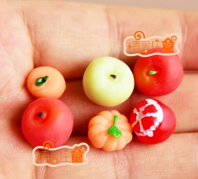 

MINI Dollhouse Mini furniture accessories food play green fruit apple lemon