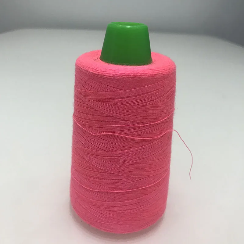 Fluorescent Pink Катушка многоцветная полиэфирная швейная нить промышленная нить для шитья 3000Y высокоскоростная машина 40 S/2 Нитки Швейные аксессуары - Цвет: Fluorescent Pink