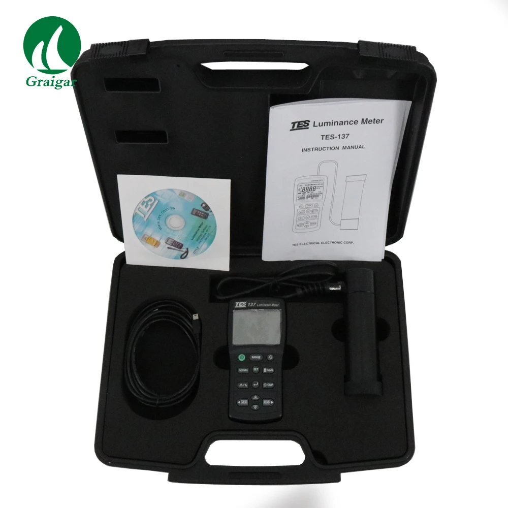 

TES-137 Luminance Meter Resolution 0.01 cd/m2, 0.001 fL