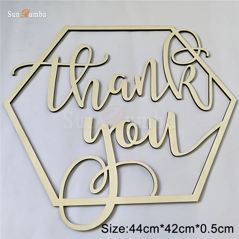 1 шт. Свадебный знак с надписью Thank You|Украшения своими руками для вечеринки| |