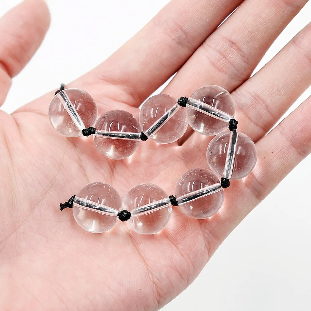 Mini 15-18mm pyrex glass anal beads string butt plug small crystal dildo vagina ball adult sex toys for gay women men masturbate | Красота и