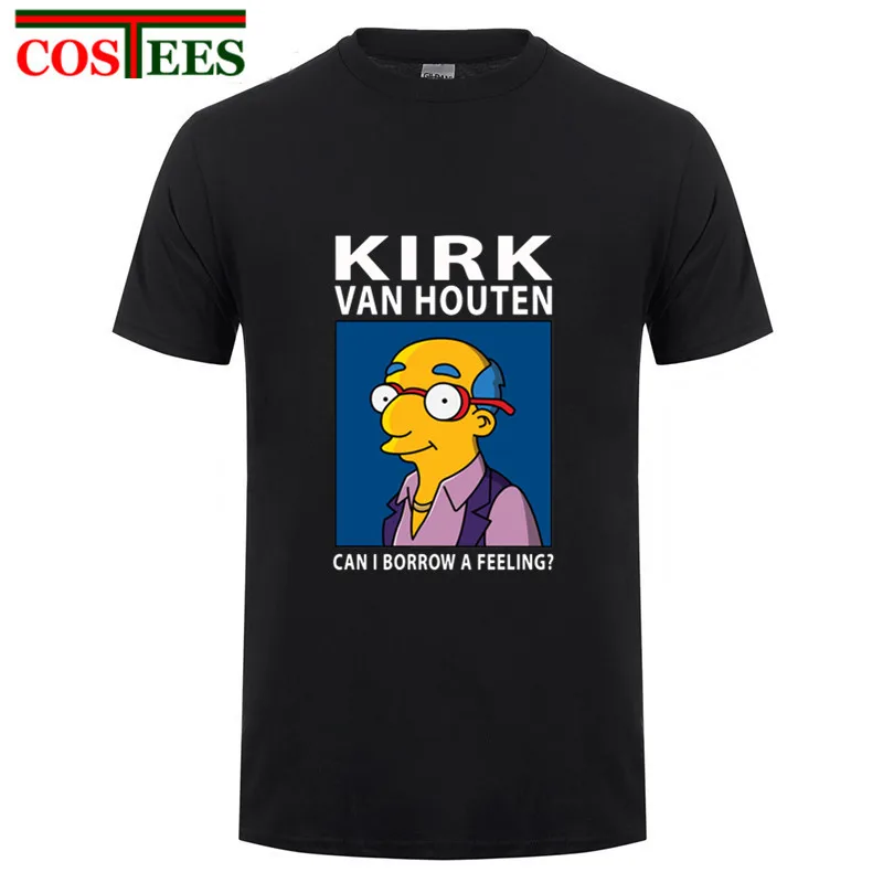Мужская футболка с героями комиксов из аниме KIRK VAN HOUTEN надписью Can I Dave A Feeling топы