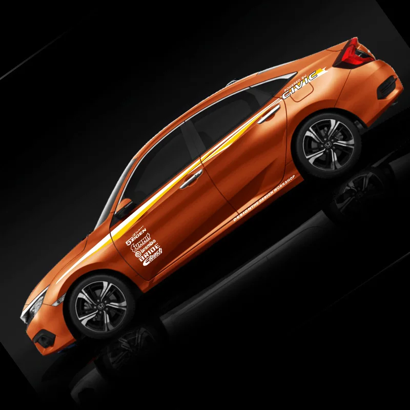 Автостайлинг TAIYAO Спортивная Автомобильная наклейка для Honda CIVIC автомобильные