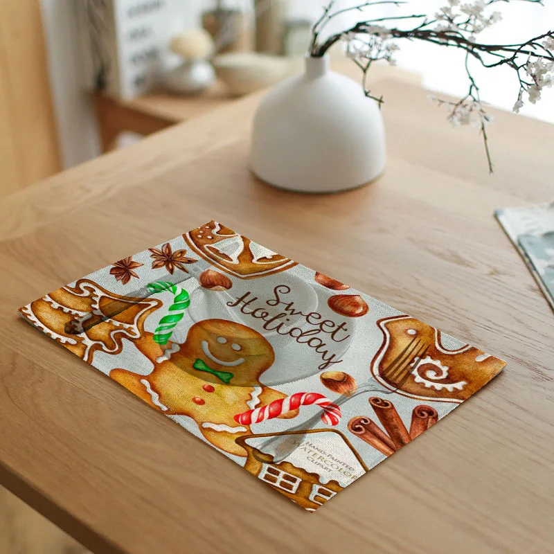 Подарок на Хэллоуин Настольный коврик Кухонное украшение Подсолнухи столовые
