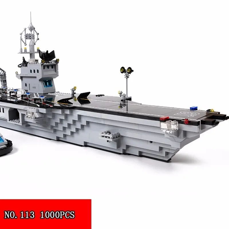 Военный крейсер подводная лодка авианосец наборы совместимые с Legoed строительные