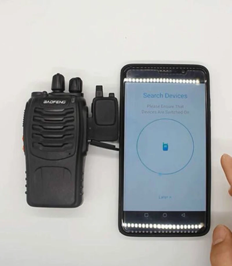 Walkie talkie bluetooth беспроводной Программируемый адаптер с gps расположение поделиться для baofeng UV-5R BF-888S anysecu радиостанции