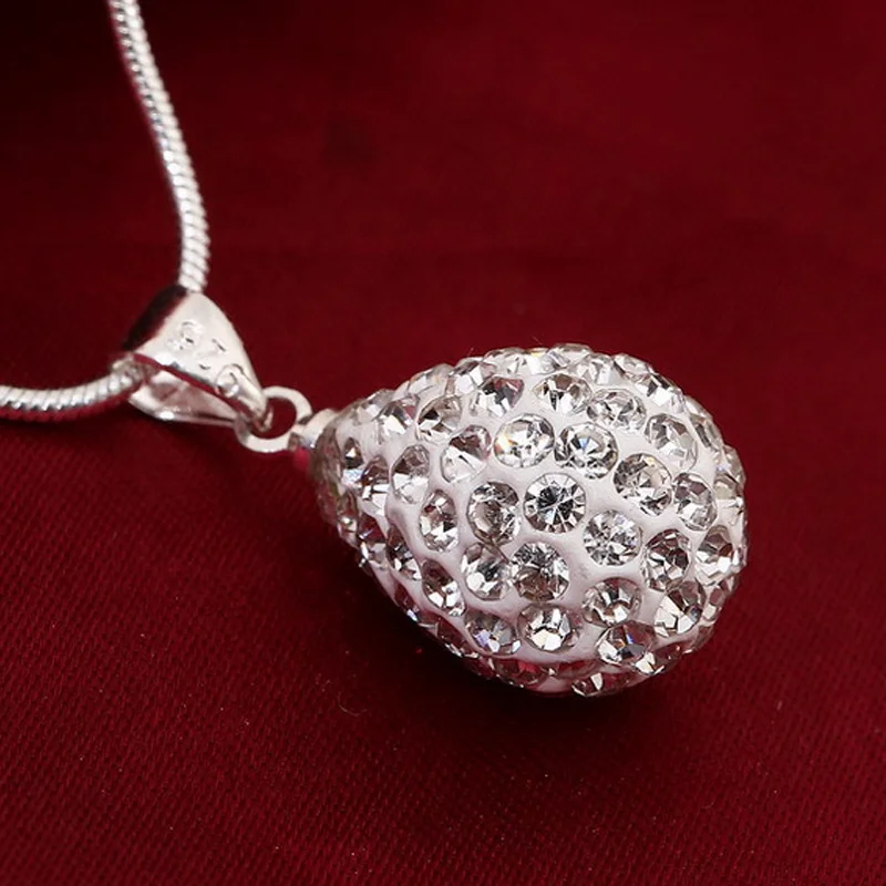 Новое поступление 2017 года 1 шт. Silver универсальные Diamante глины водослива кулон
