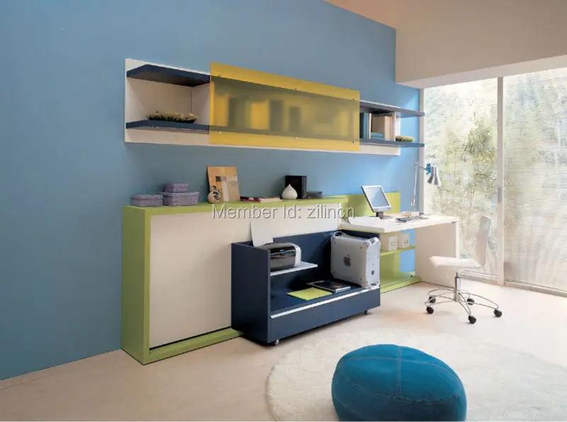 Компактный мерфи складной горизонтальная дети уолл-кровать | Мебель