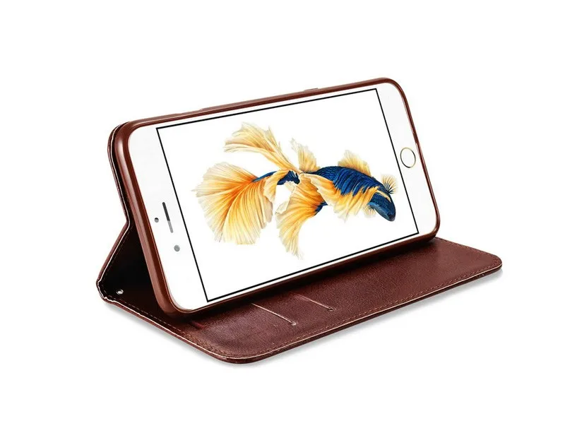 Роскошный кожаный чехол-бумажник с кожаным рукавом для iphone 11 Pro X 8 7 plus 6 6S