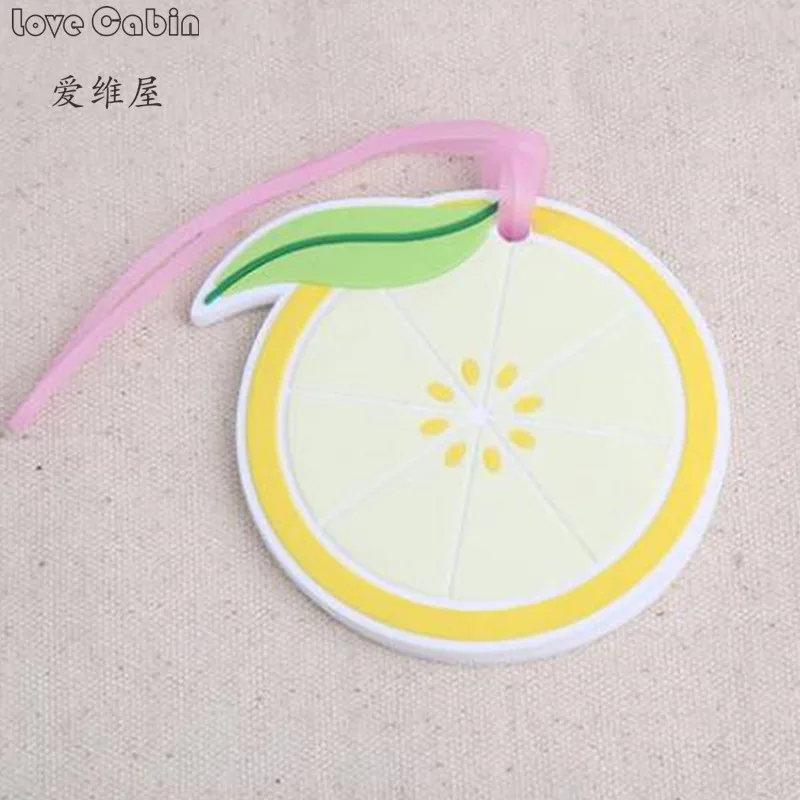 

New Creative Baby shower gift silicone Lemons luggage tag Wedding gift supply 10pcs