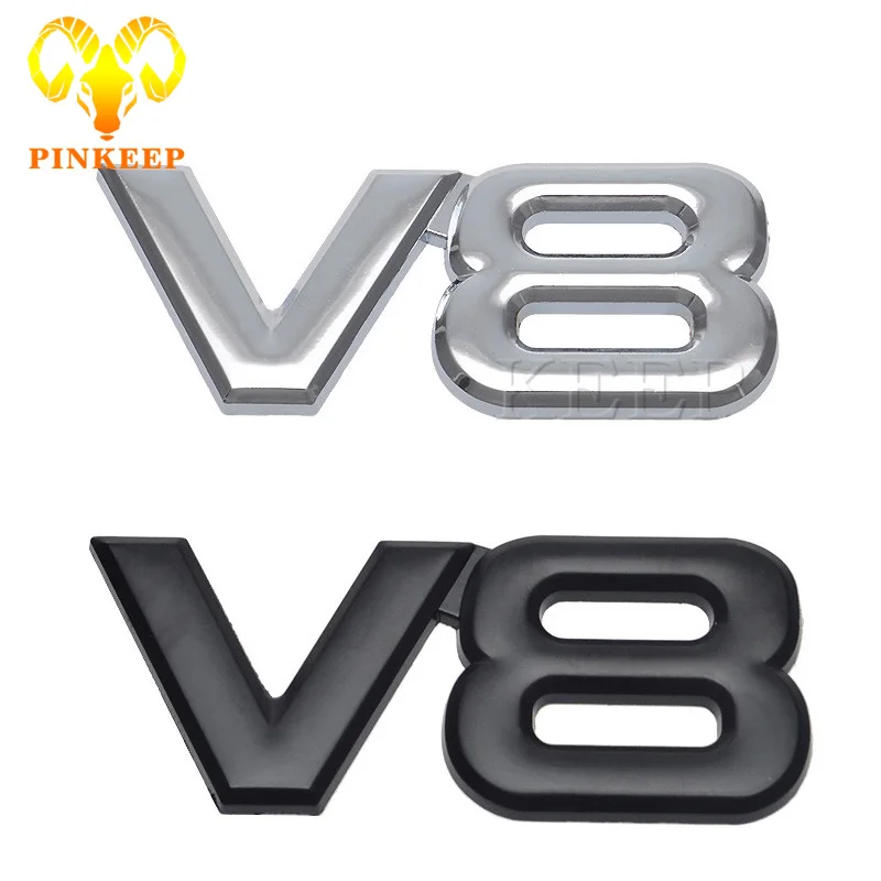 3D металлический логотип Автомобильная наклейка эмблема для V8 Mercedes BMW Audi VW Ford Focus