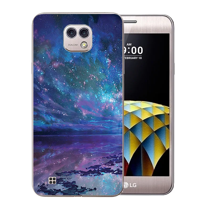5 2-дюймовый чехол для телефона LG X Cam мягкий из ТПУ с рисунком звездного неба K580 K580DS