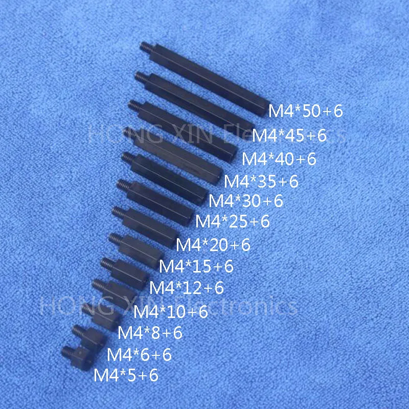 M4 * 30 + 6 черный 1 шт. нейлоновая прокладка стандартная пластиковая Мужская Женская