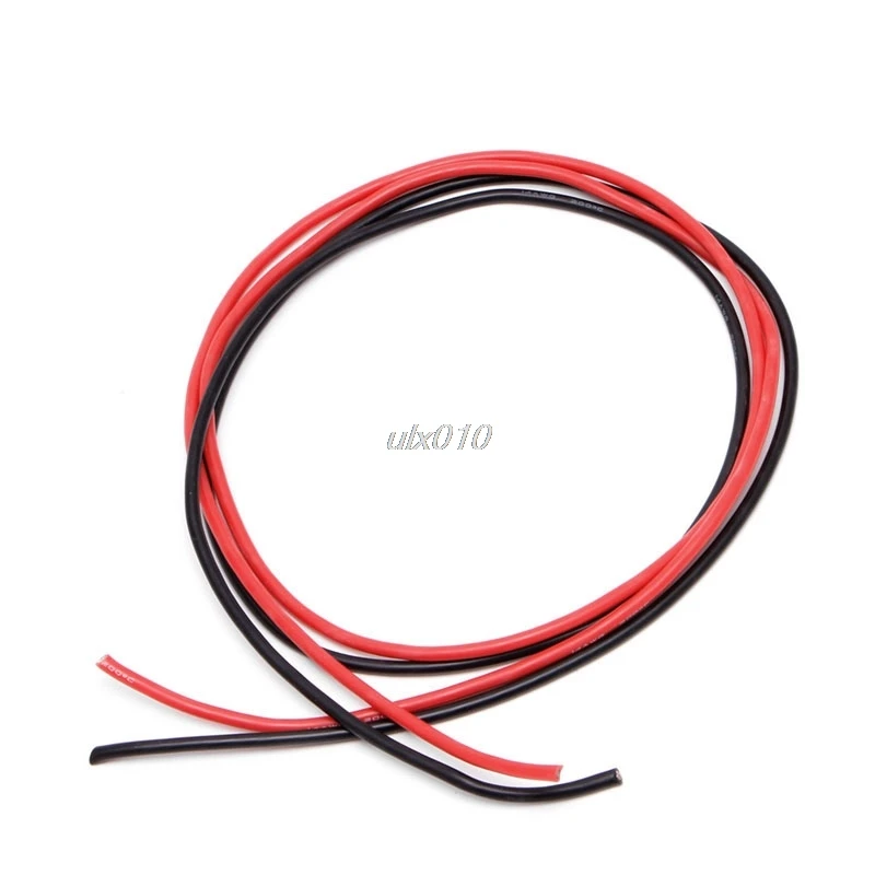 Гибкий медный кабель 10AWG 12AWG 14AWG 16AWG 22AWG 24AWG 26AWG 5 м Калибр многожильный силиконовый