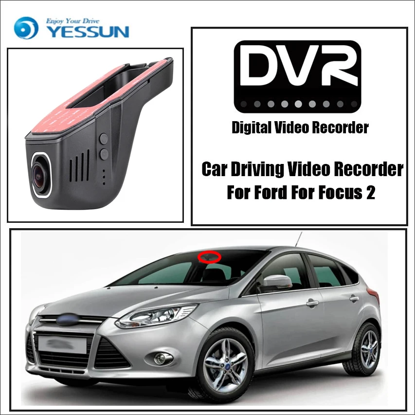 Видеорегистратор YESSUN для Ford Focus 2 Wi Fi FHD 1080P ночное видение|dash cam night|1080p dash camdash night
