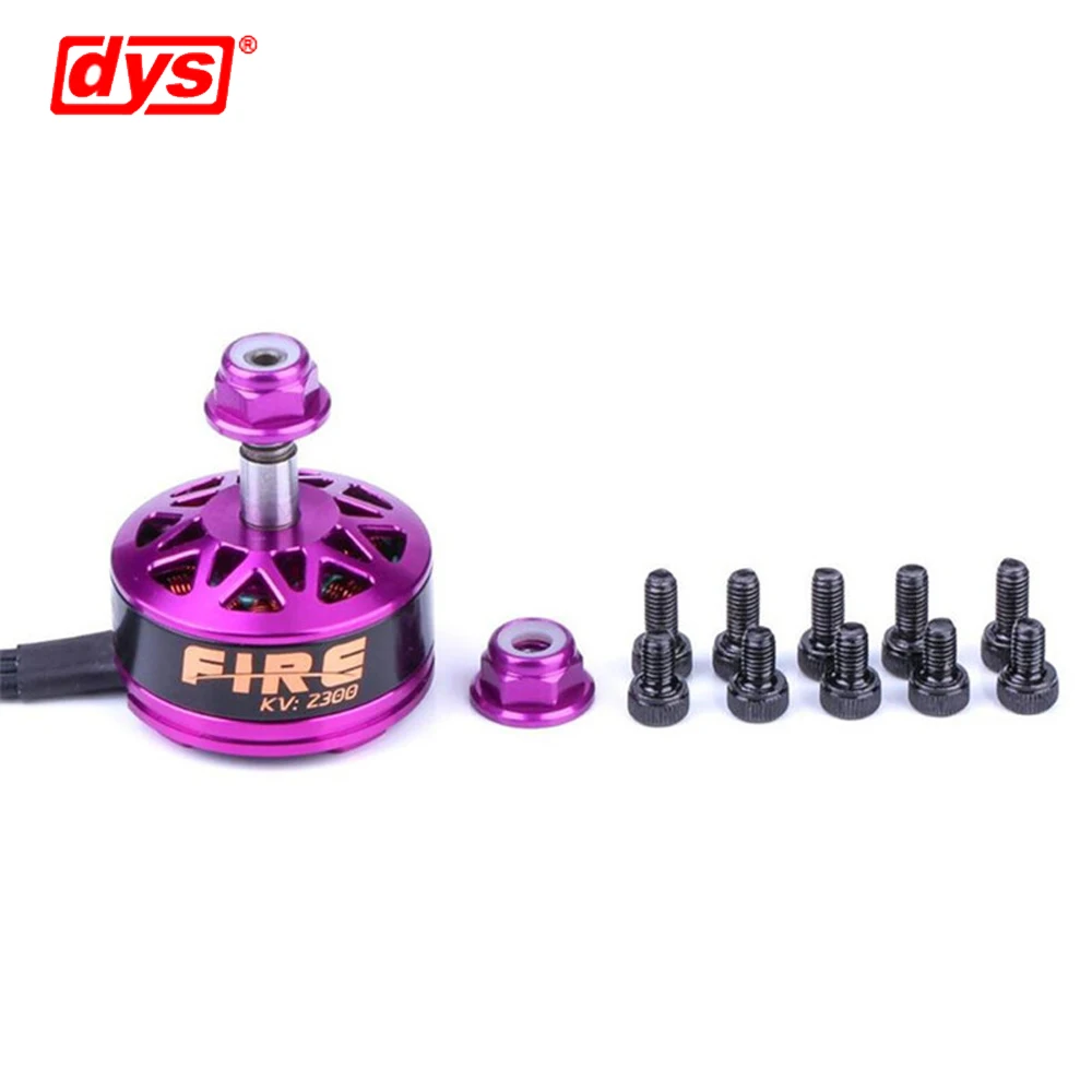 4 шт./лот DYS огонь 2206 2100KV 2300KV 2600KV 2-4S бесщеточный двигатель 2 CW/2 CCW для 200 210 220 280 FPV Racing