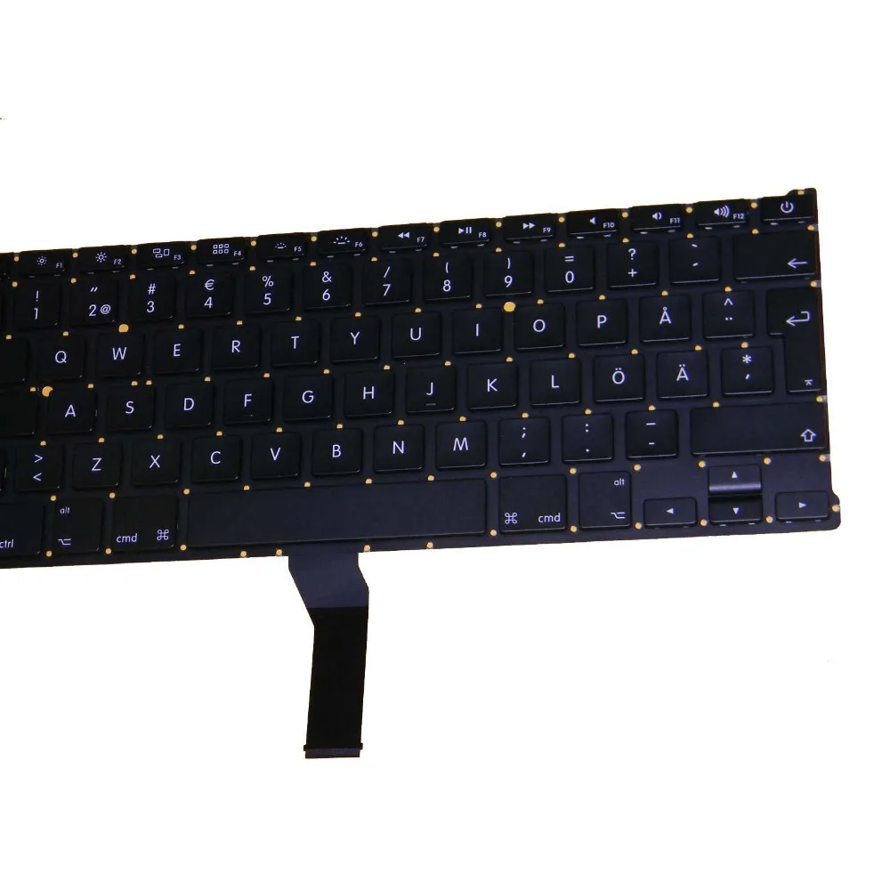 Совершенно новая шведская клавиатура для Macbook Air 13 &quotA1466 A1369 2011 2012 2013 2014 2015