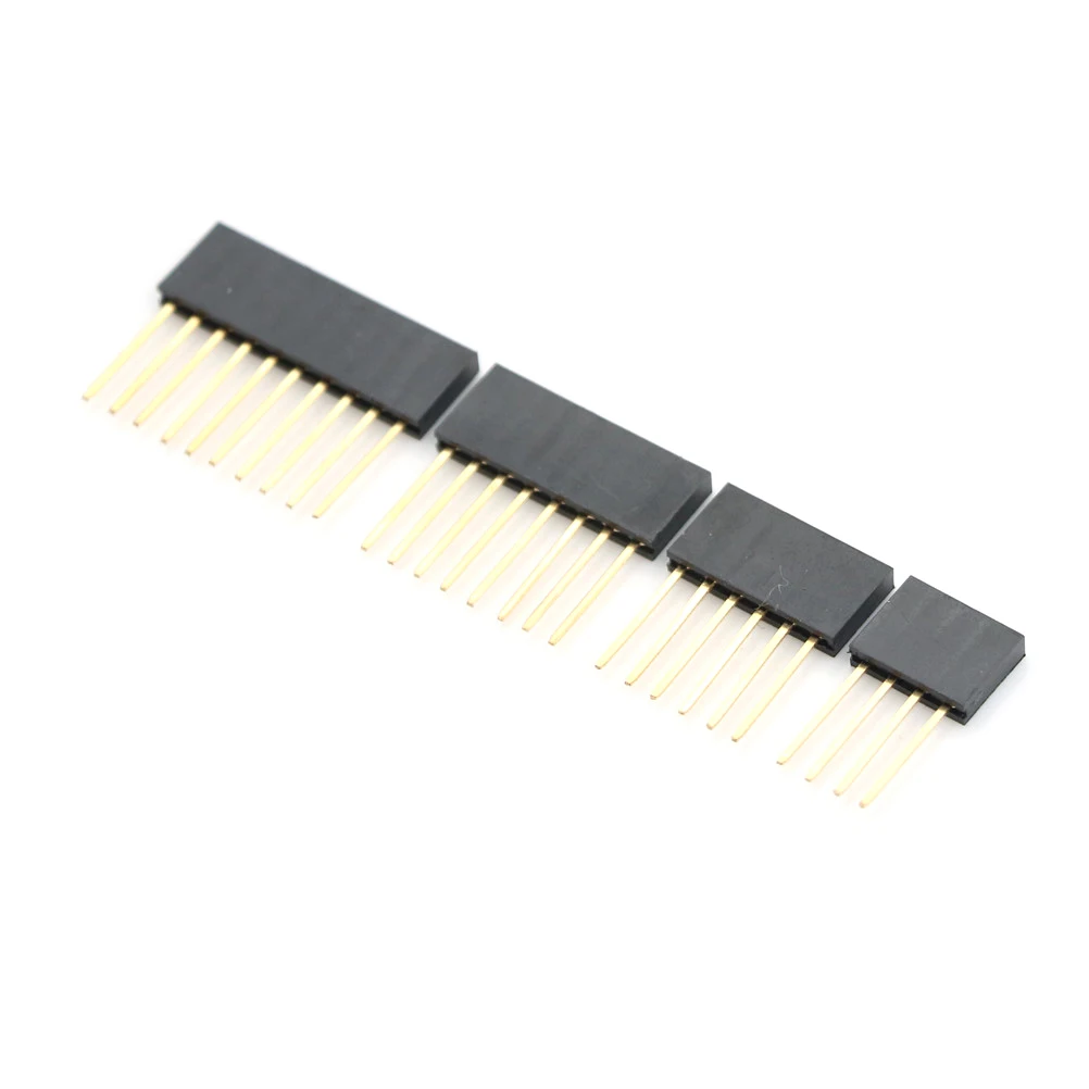 10 шт. 4/6/8/10 контактный разъем Femal для Arduino Shield оптовая продажа 2 54 мм штабелируемые